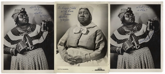 Lot of Three Hattie McDaniel 8 x 10 Signed Photos, Including One as Mammy From Gone With the Wind